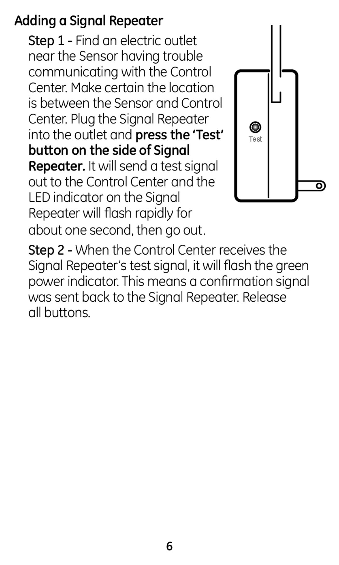 GE 45138 user manual Adding a Signal Repeater 