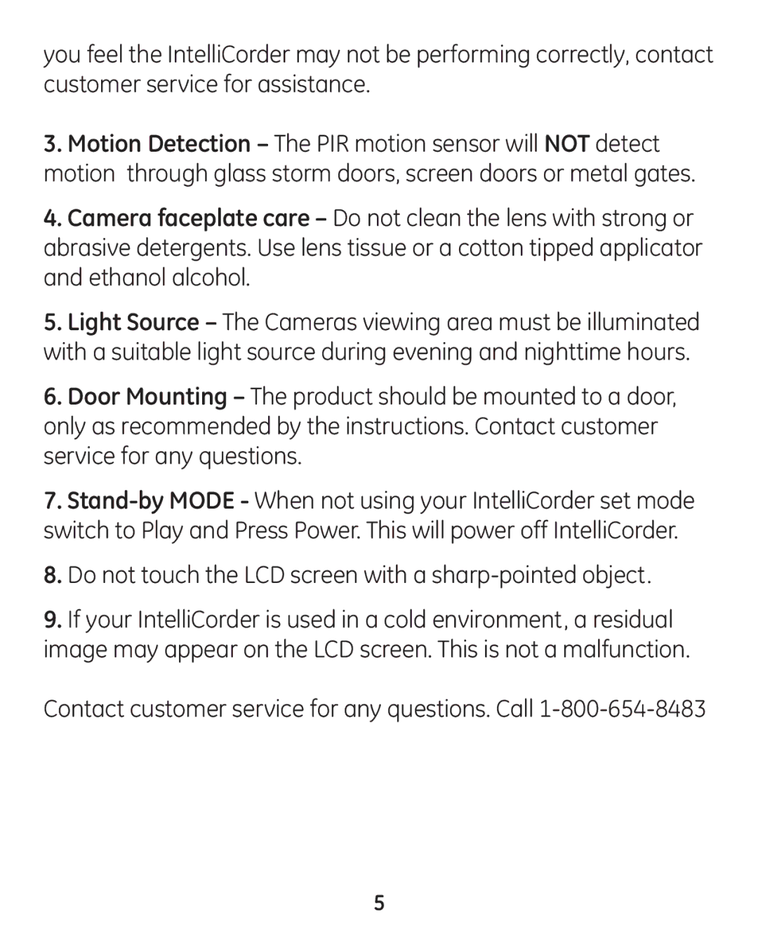 GE 45227-1 manual Contact customer service for any questions. Call 