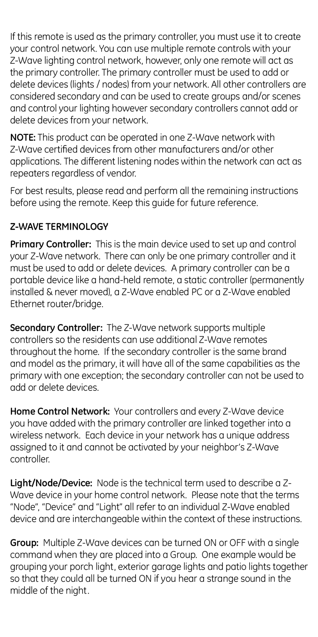 GE 45601 manual Wave Terminology 