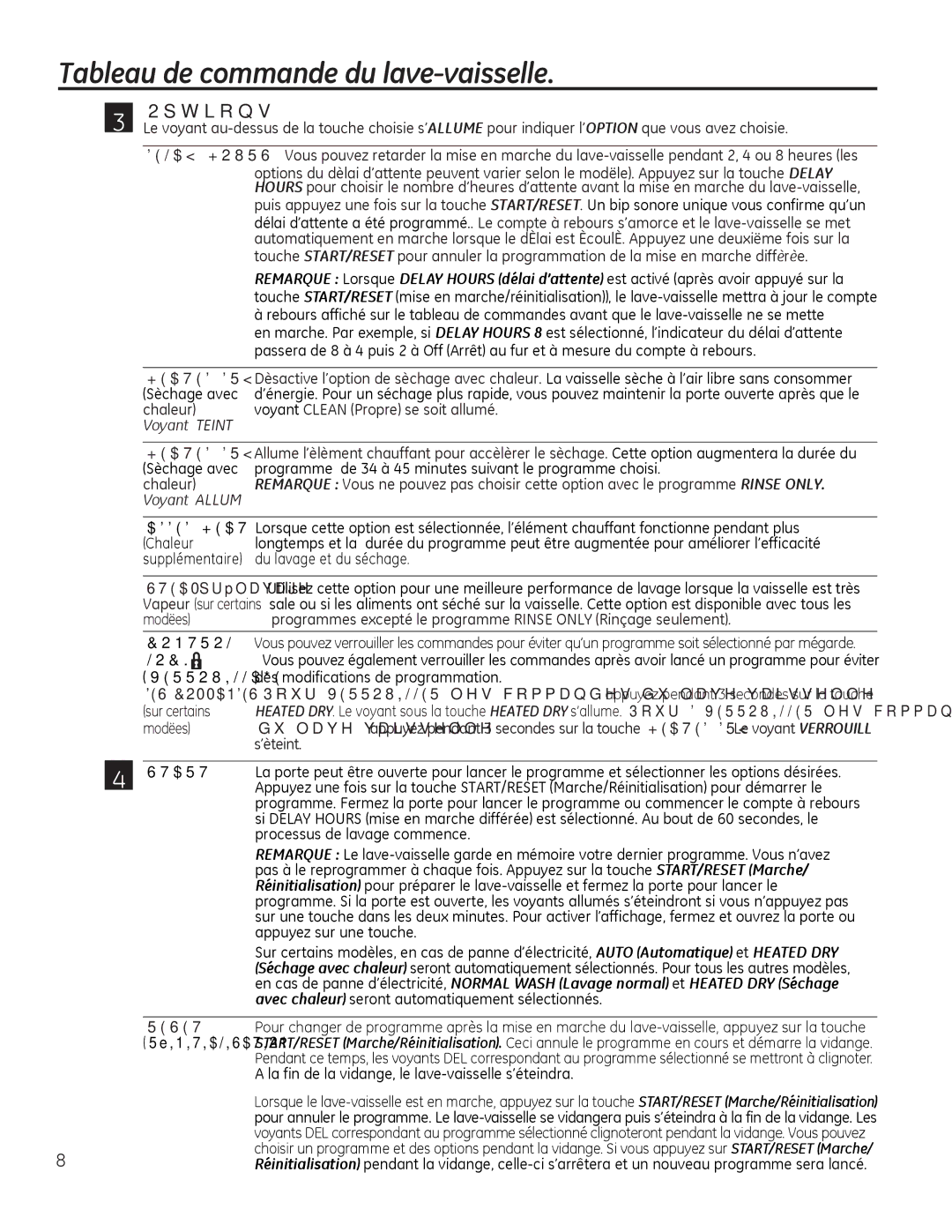 GE 49-55077 owner manual 7DEOHDXGHFRPPDQGHGXODYHYDLVVHOOH,  YR\DQW&/$13URSUHVHVRLWDOOXPp,  V·qWHLQW 