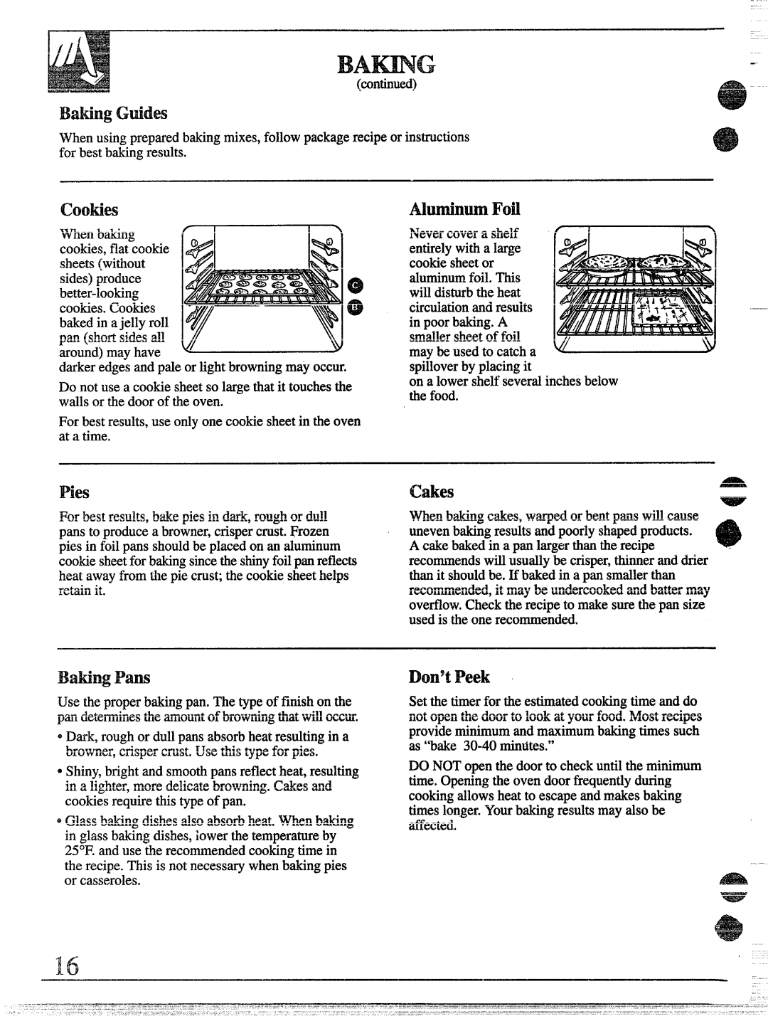 GE 49-8338 installation instructions Bating Guides, Cooties, Bating Pans, Dom9tPeek 