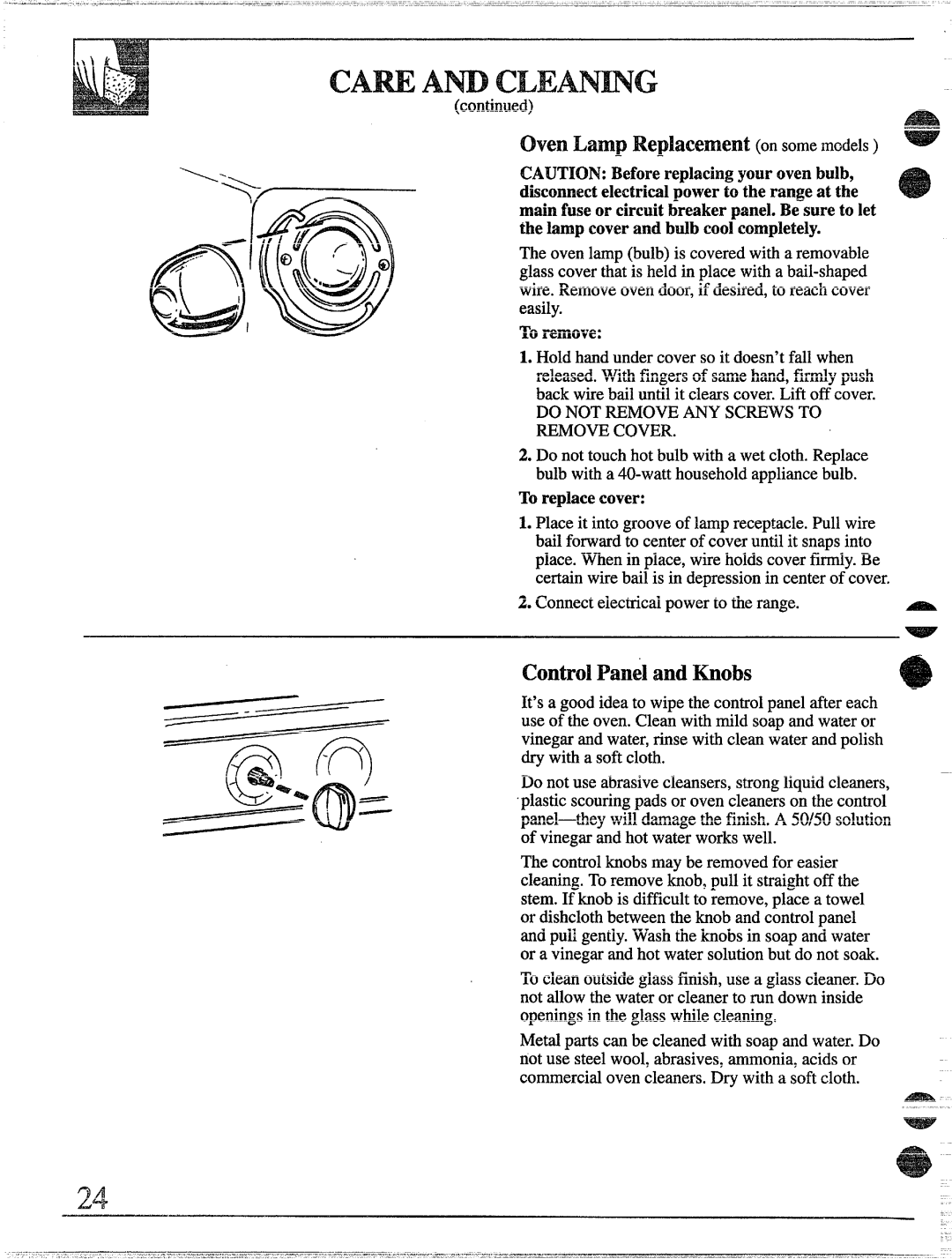 GE 49-8338 installation instructions ~mAm Cleamg 