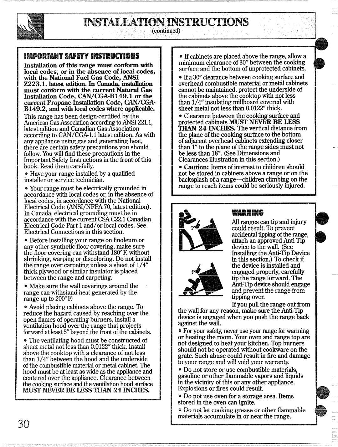 GE 49-8338 installation instructions MSTAL~~mo~msTRucTIoNs ‘ ~ 