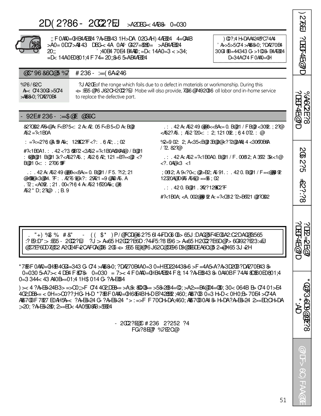 GE 49-85179, JGB428SERSS installation instructions Mabe Will Replace, What Mabe Will Not Cover 