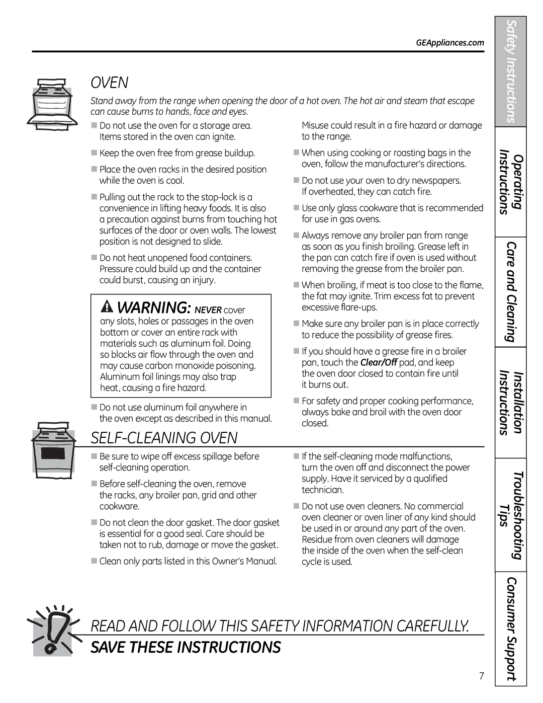 GE JGB428SERSS, 49-85179 installation instructions OVeN 