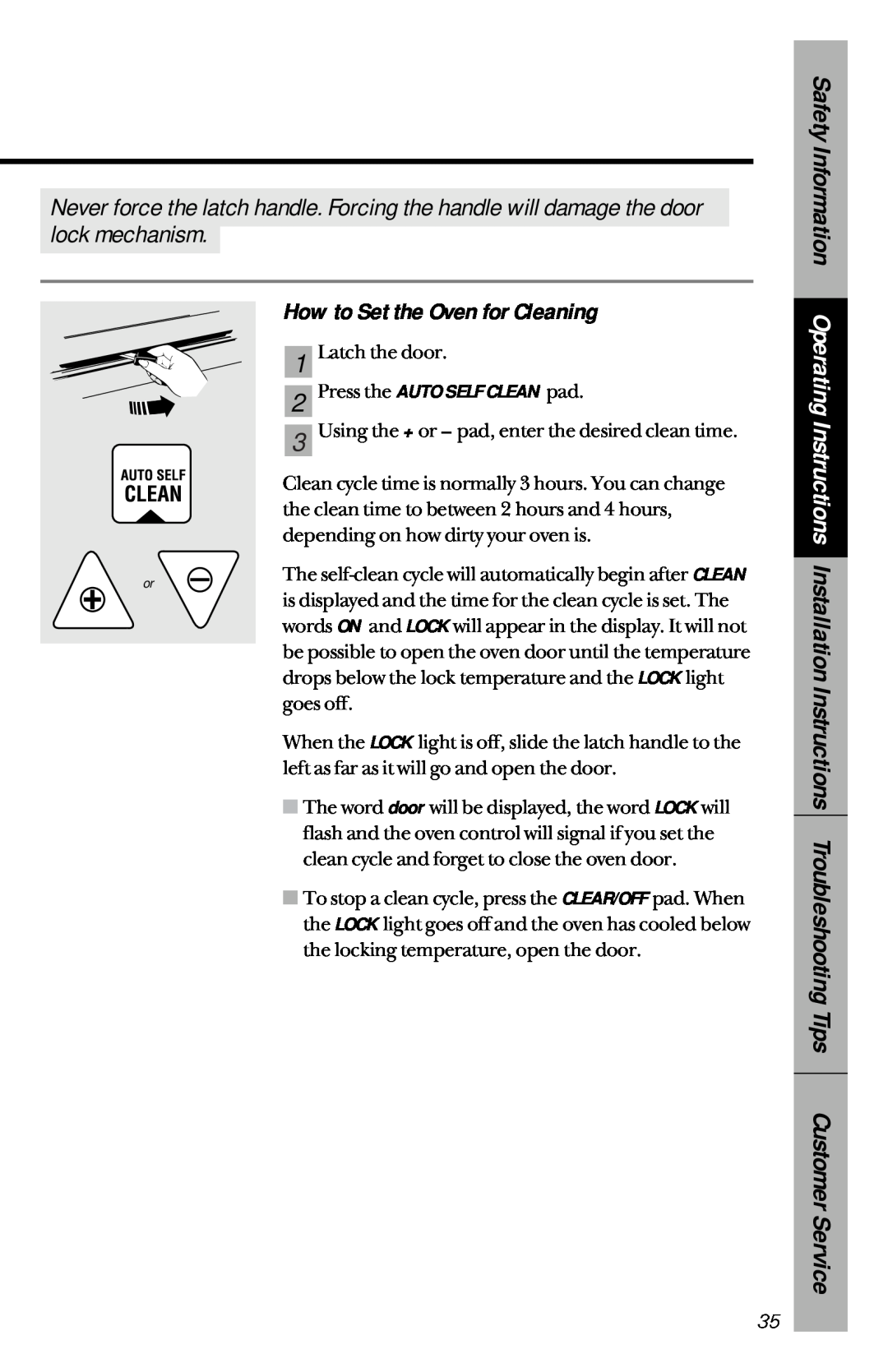 GE 164D3333P033, 49-8779 manual How to Set the Oven for Cleaning, Press the AUTO SELF CLEAN pad 