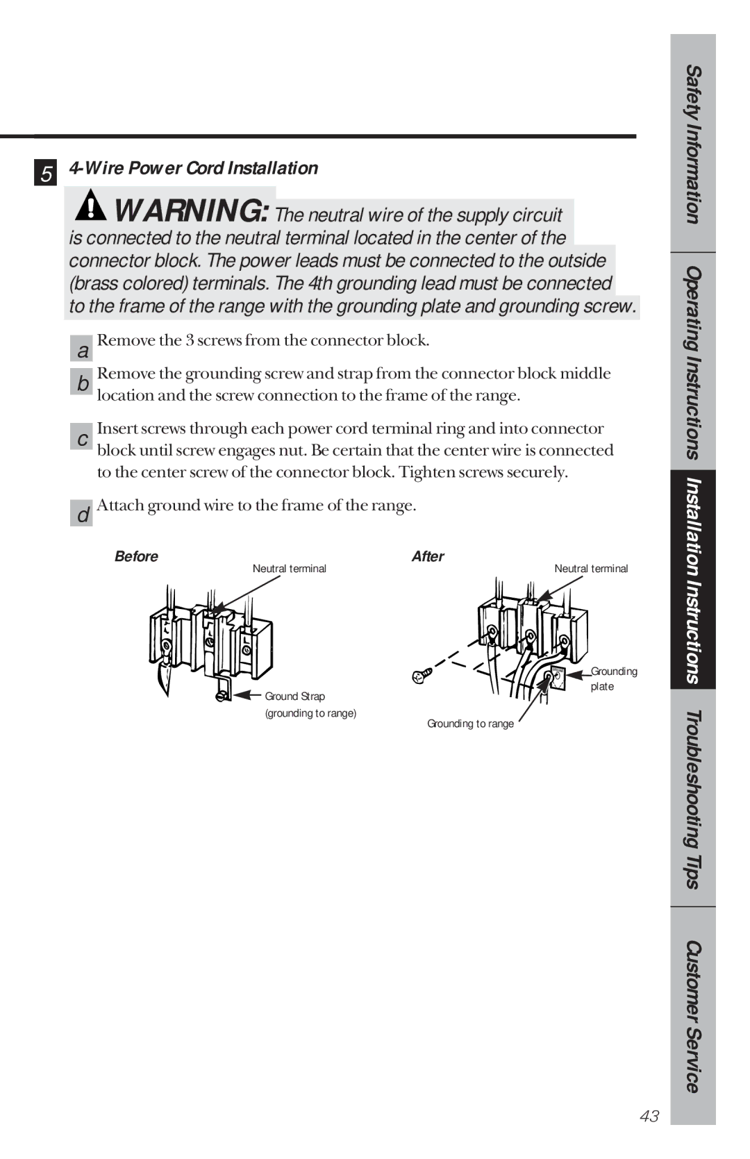 GE 164D3333P034, 49-8780 manual Before After 