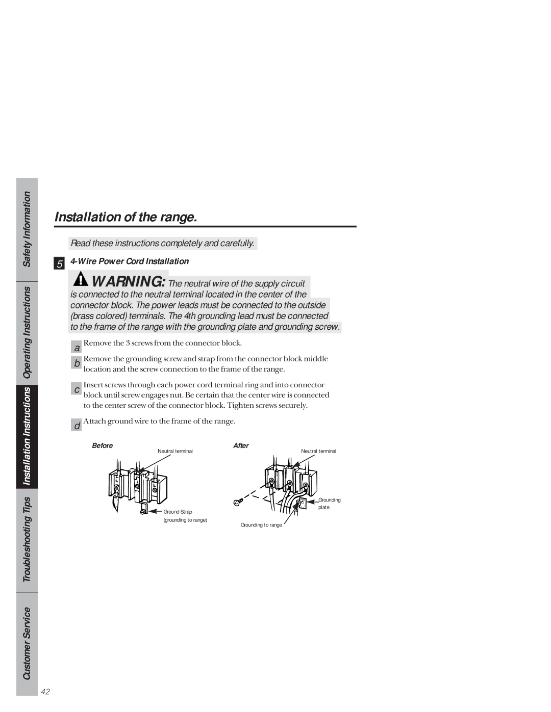 GE 49-8927, 164D3333P159 owner manual Before After 