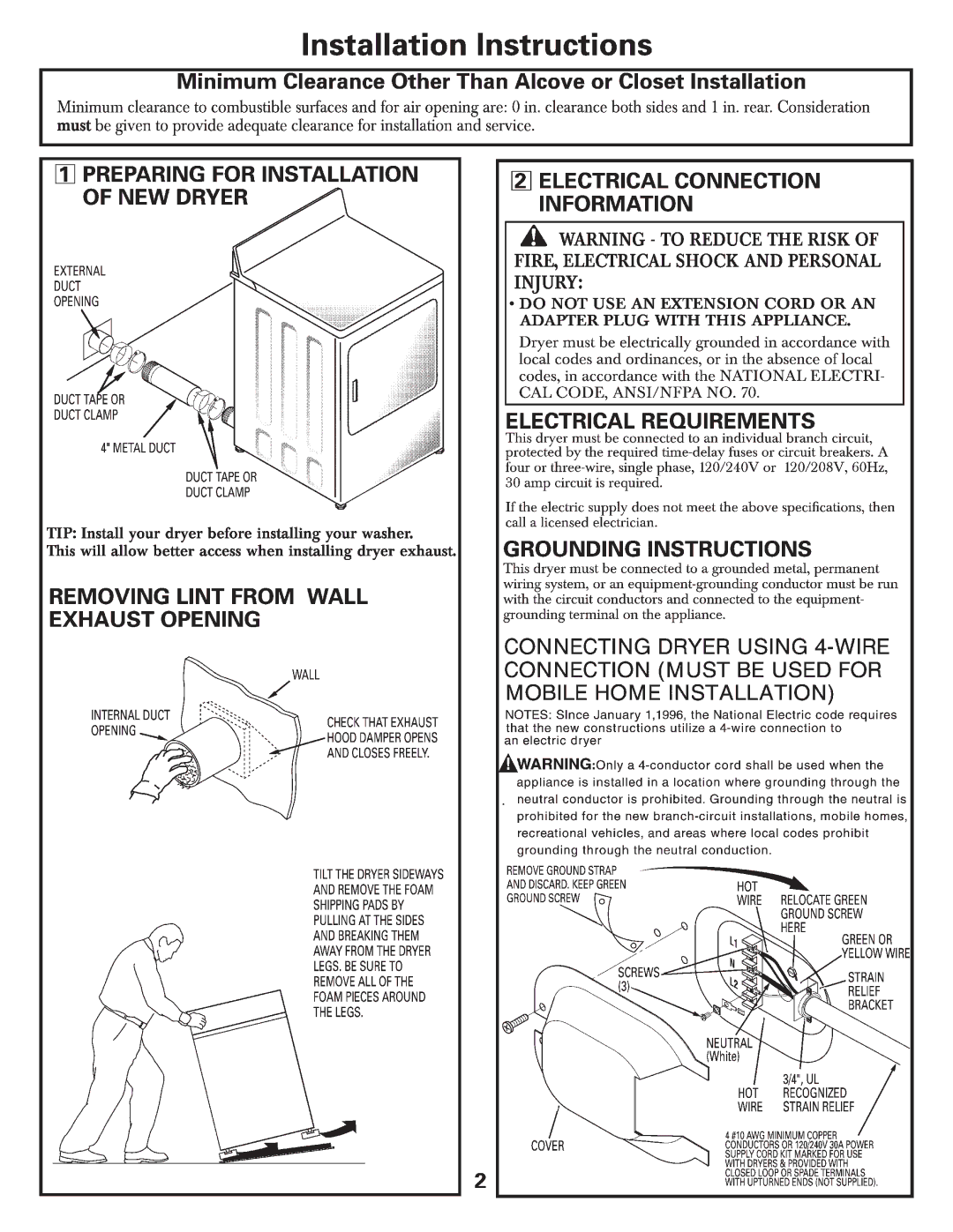 GE 500A187P044, DMCD330EHWC manual 