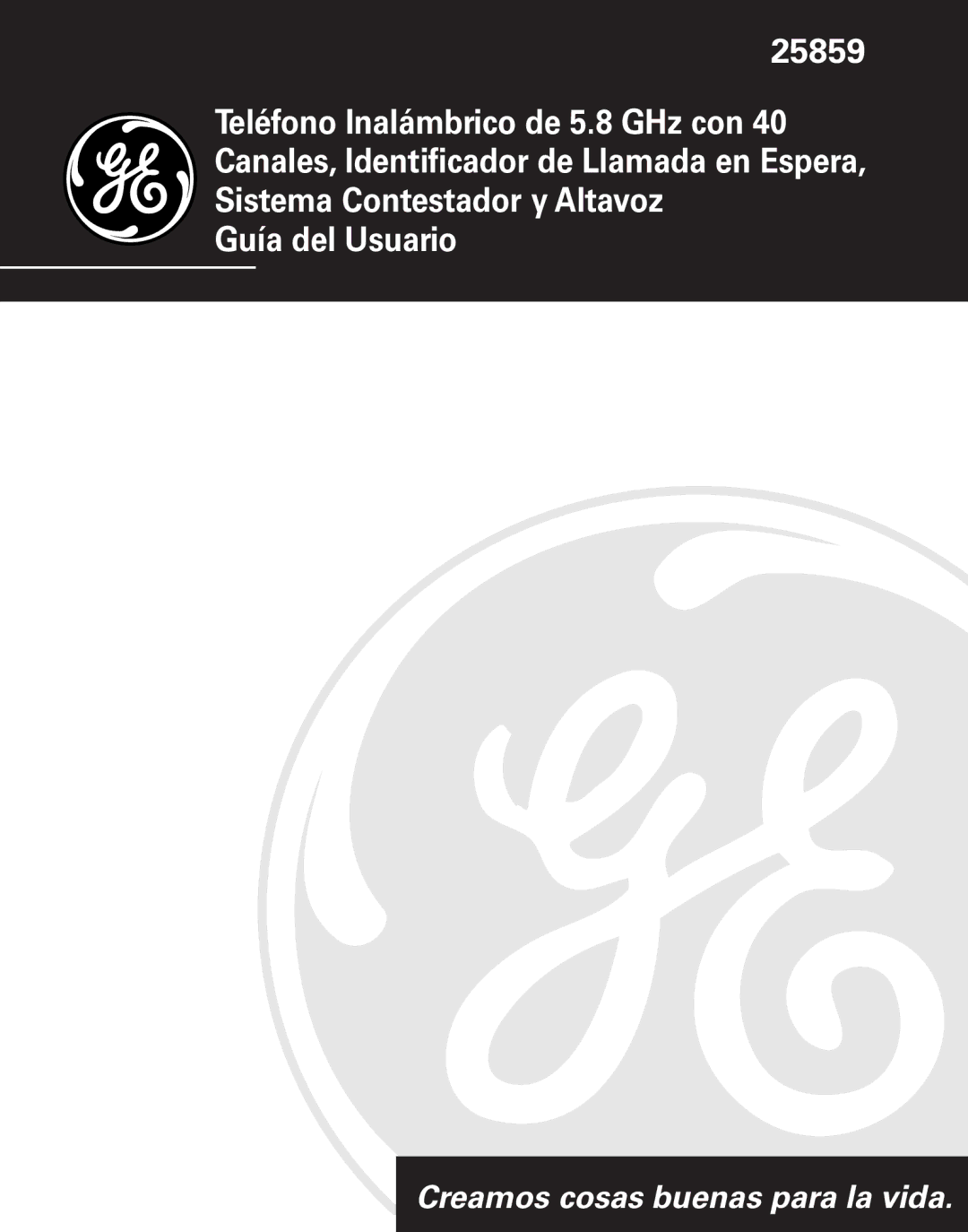 GE 55908580 manual 25859 