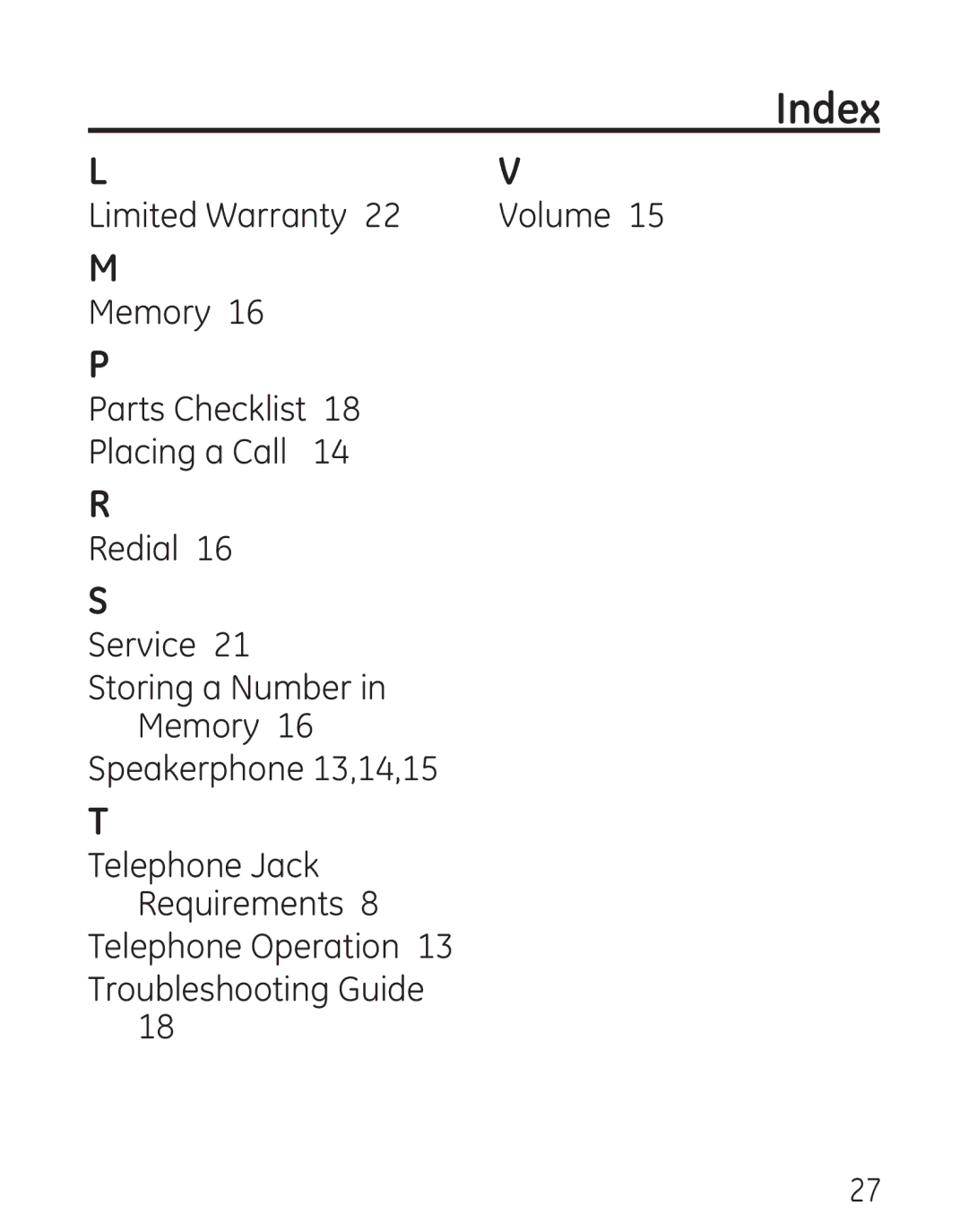 GE 00018558, 568 manual Limited Warranty 