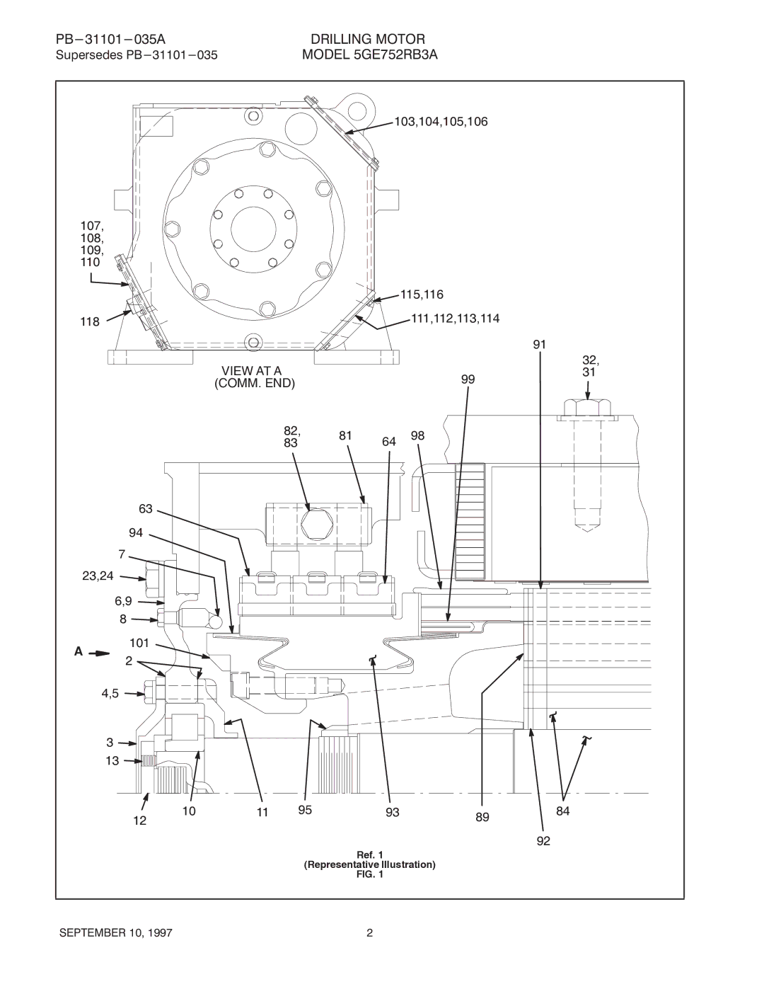 GE 5GE752RB3A manual PB-31101-035A 