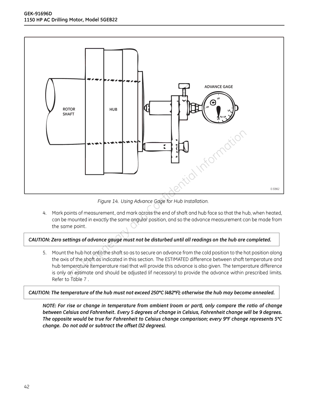 GE 5GEB22 manual Theadvancwithin, Ifnecssaryto, Rkacrosstheendofshaft, Isonlyanesimateandshouldbe 