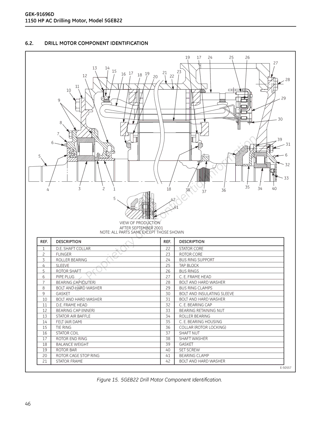 GE 5GEB22 manual 1150HPACDrillingMotor,11 