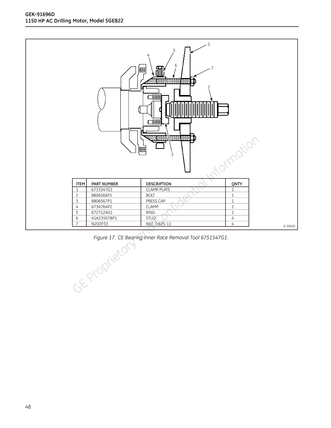 GE manual GEK1150-91696DHPACDrillingMotor,Model5GEB22 