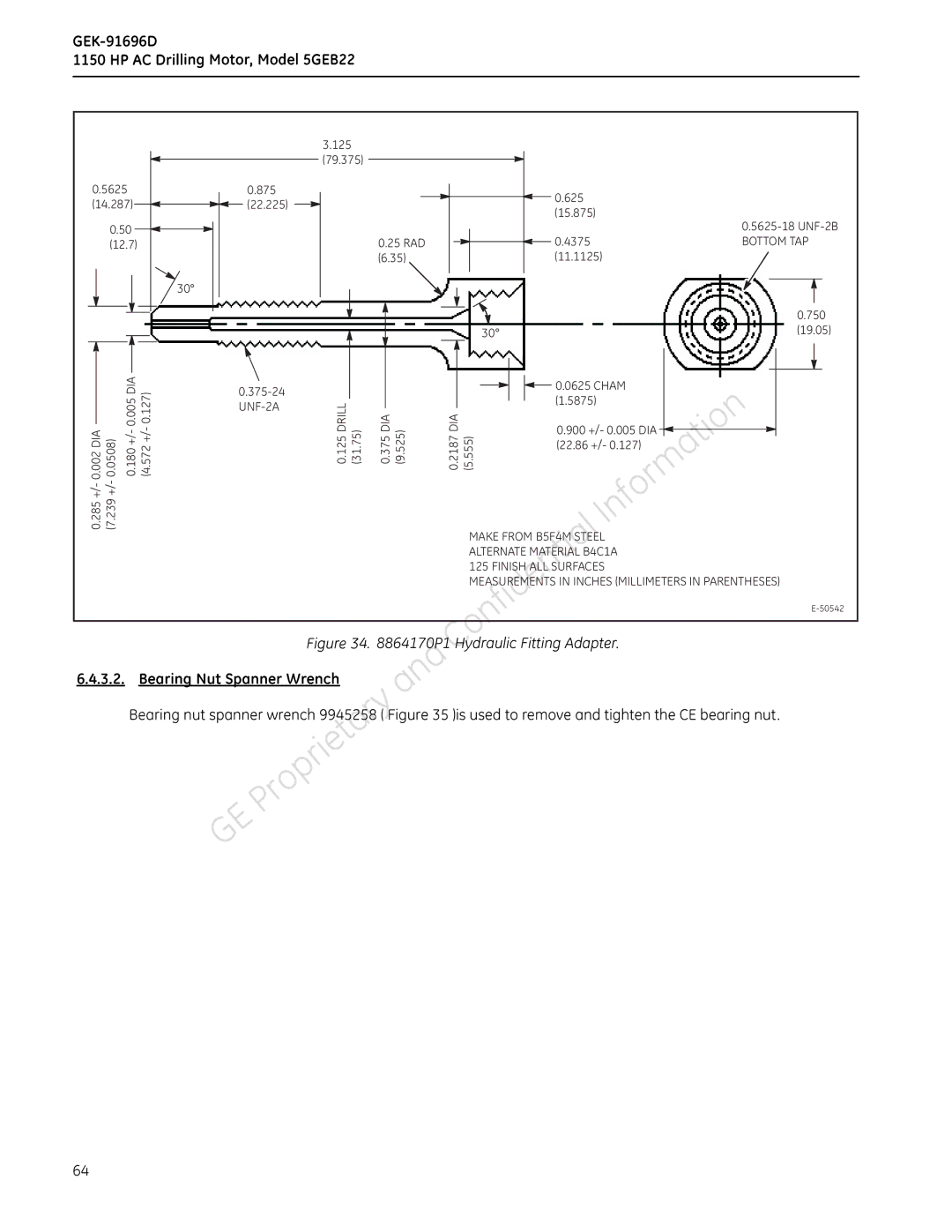 GE manual GEK1150-91696DHPAC DrillingMotor,Model5GEB223.125 