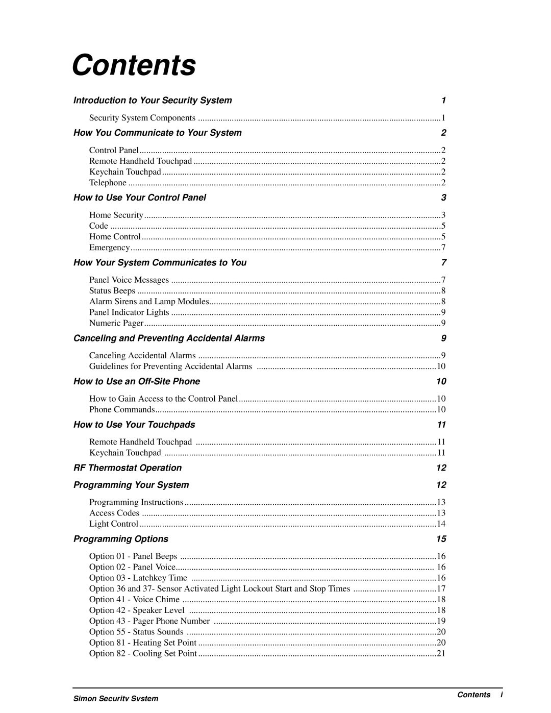 GE 60-875 manual Contents 