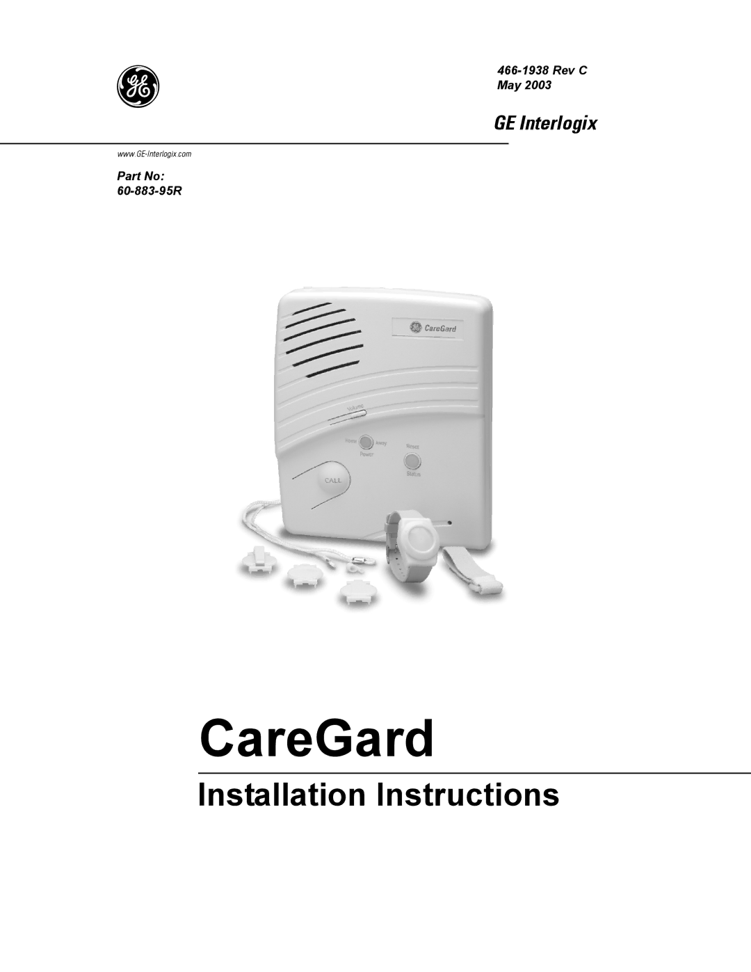 GE 60-883-95R installation instructions CareGard 