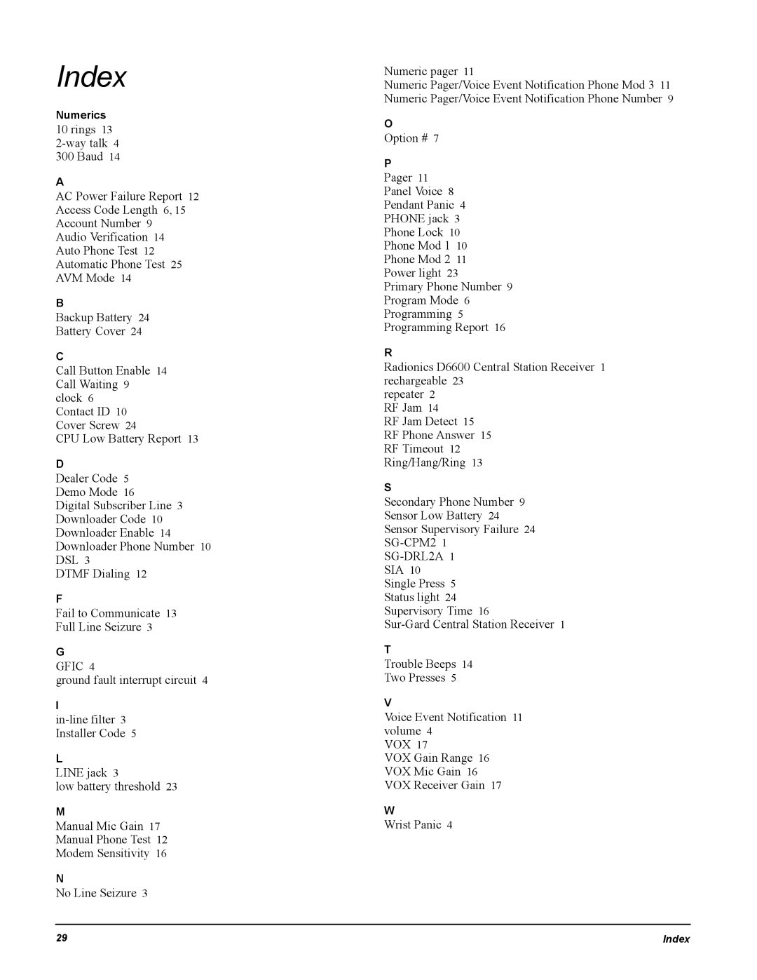 GE 60-883-95R installation instructions Index, Numerics 