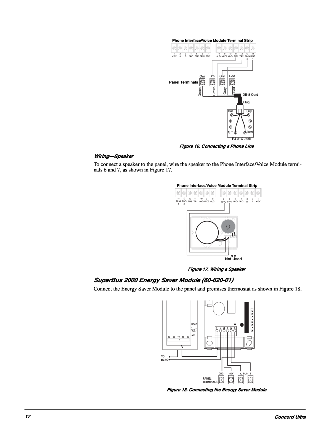 GE 60-960-95 installation instructions SuperBus 2000 Energy Saver Module, Wiring-Speaker 