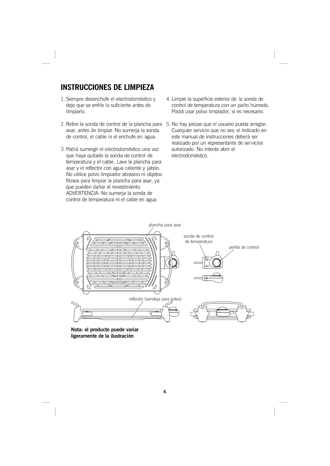 GE 681131690157 manual Instrucciones DE Limpieza 