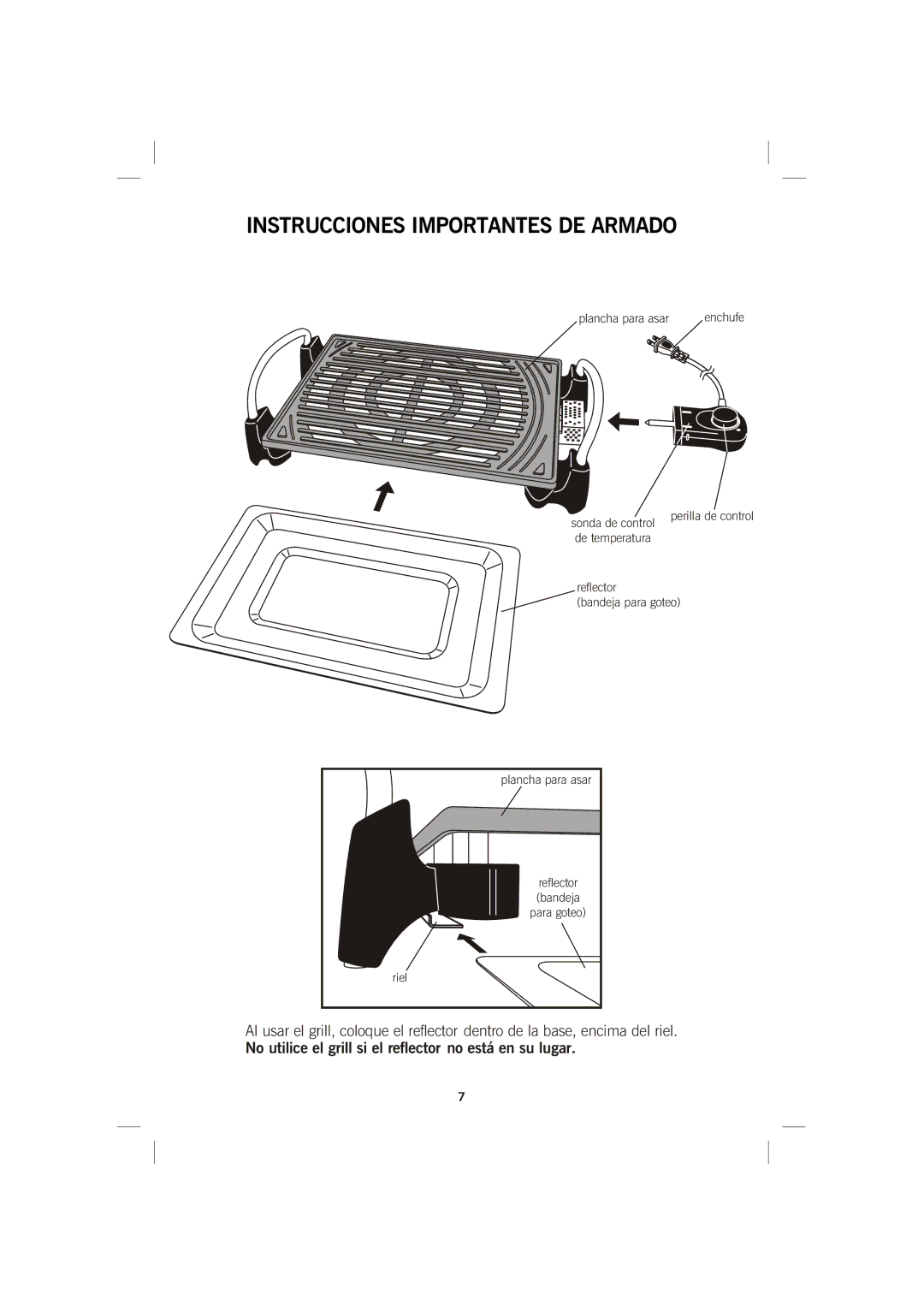 GE 681131690157 manual Instrucciones Importantes DE Armado 