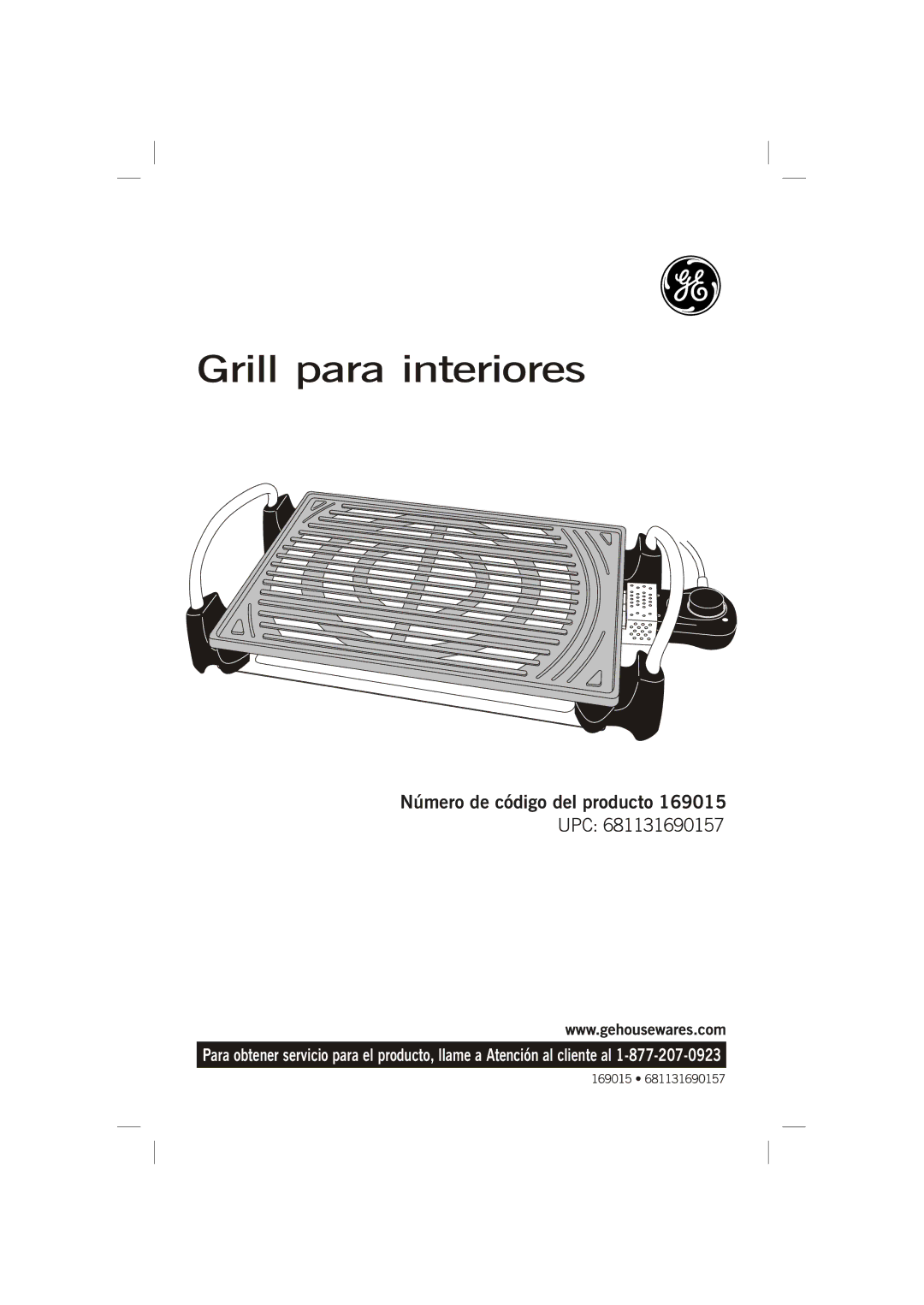 GE 681131690157 manual Grill para interiores 