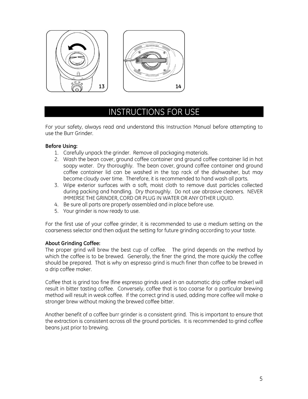 GE 681131691321 manual Instructions for USE 