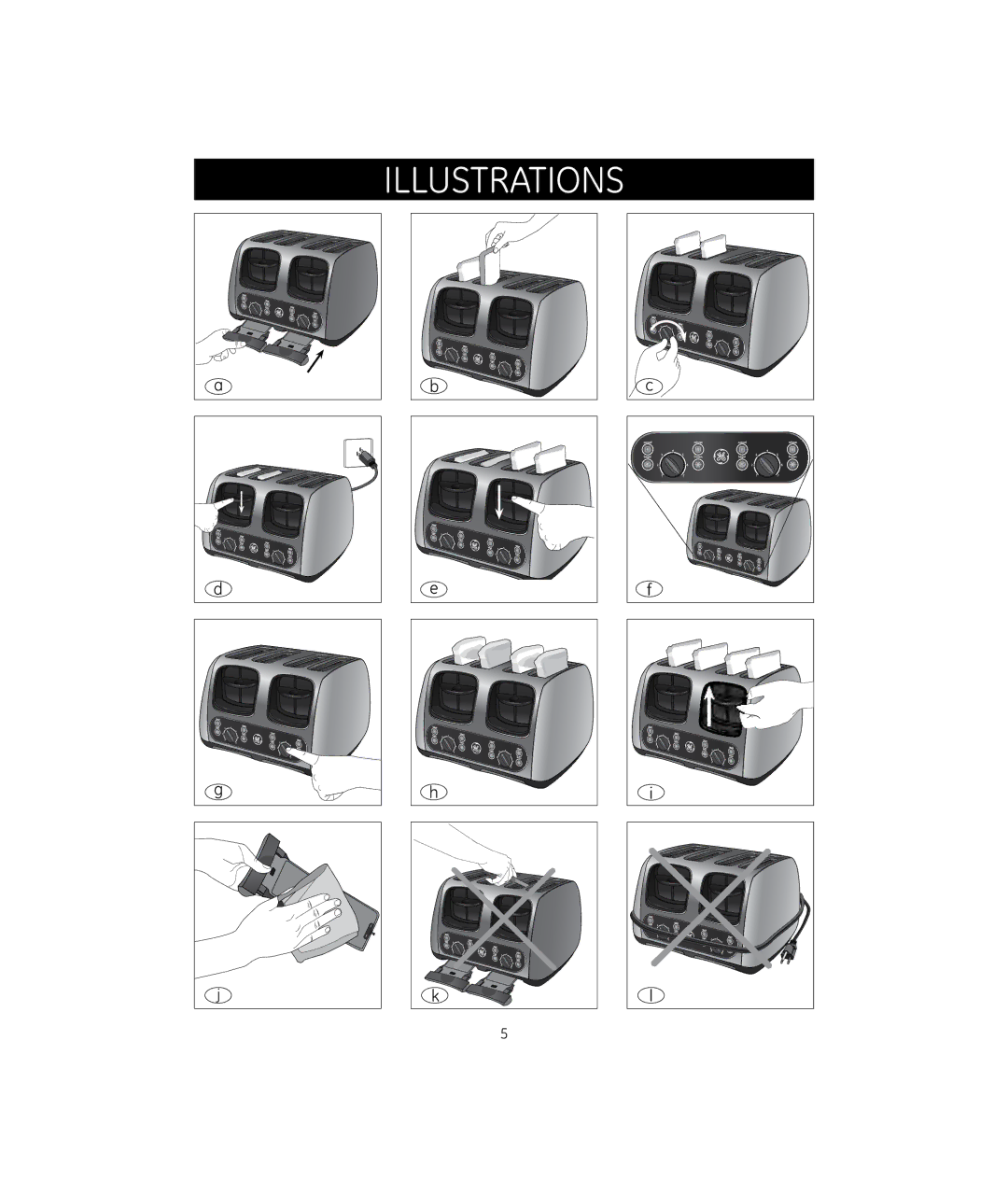 GE 681131692113, 169235 manual Illustrations 