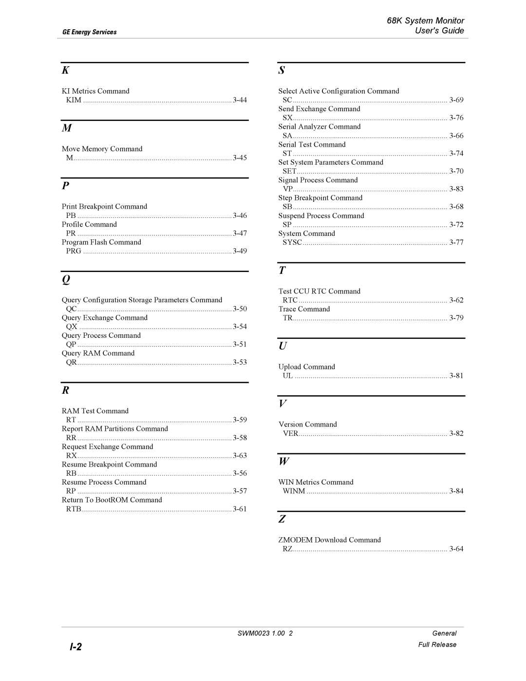 GE 68K System manual Kim 