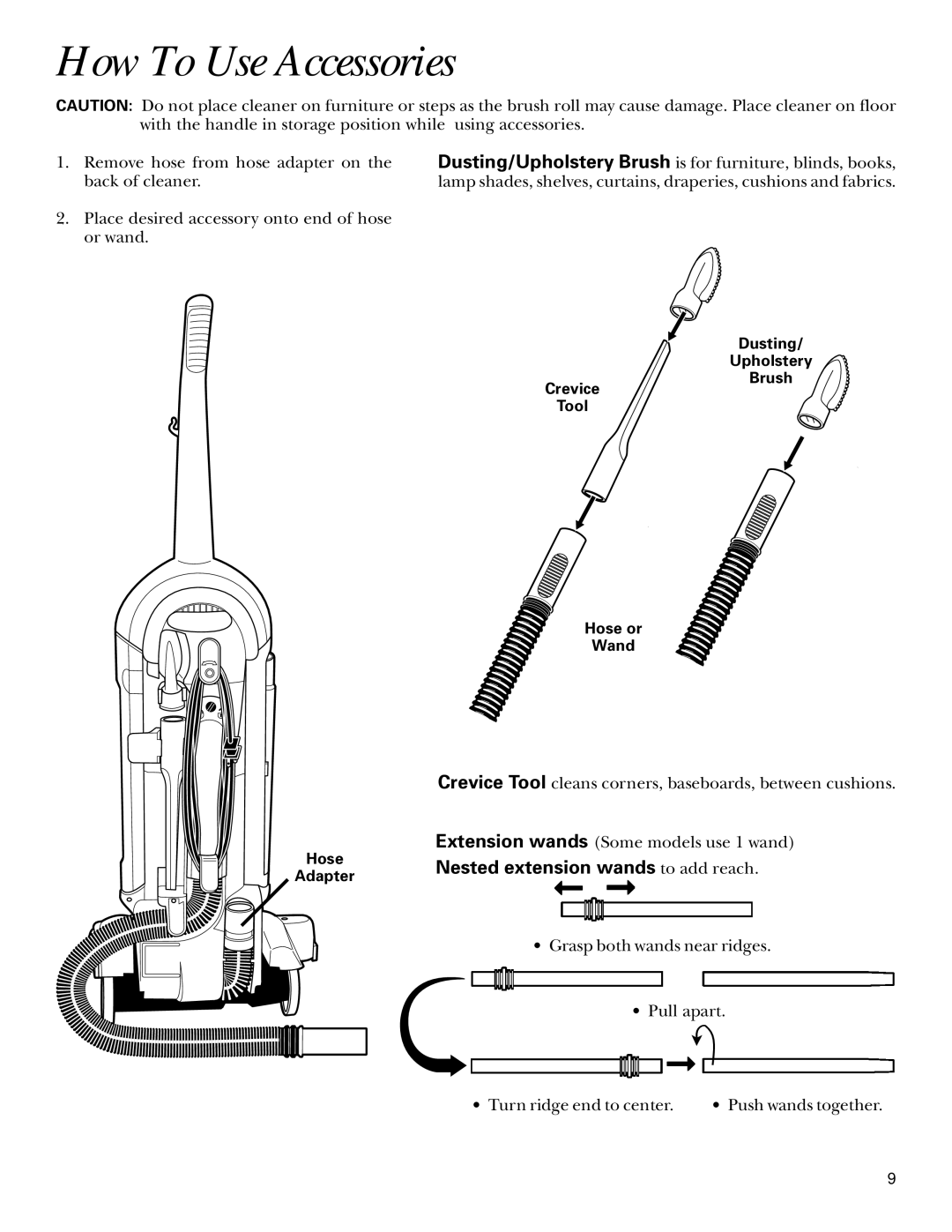 GE 106575, 71045 warranty How To Use Accessories 