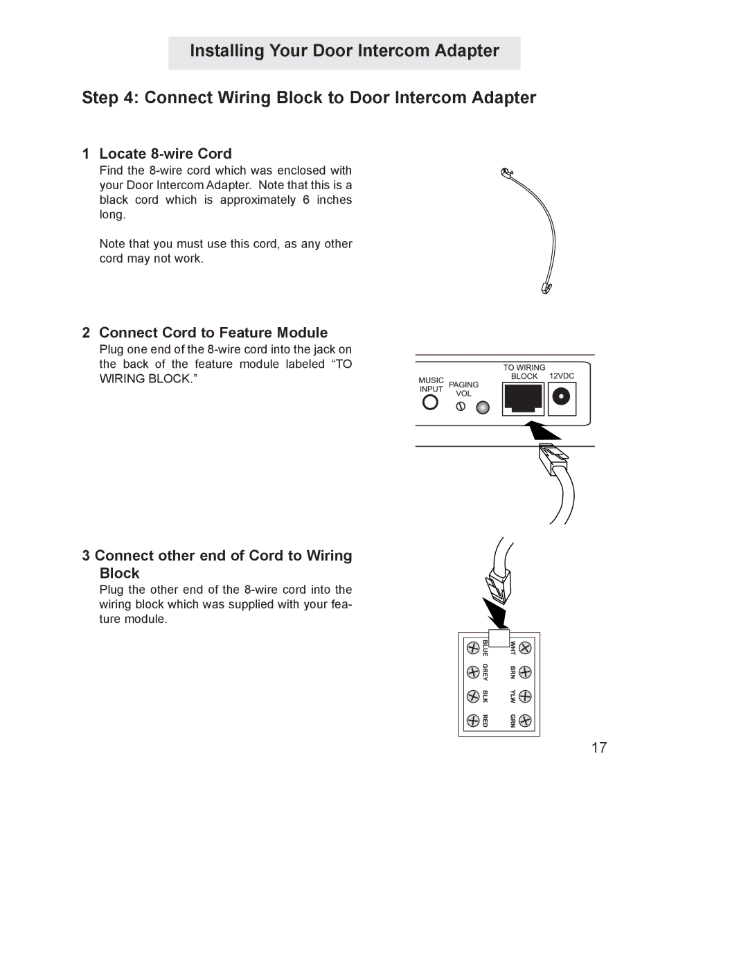 GE 800-EFM manual Wiring Block 