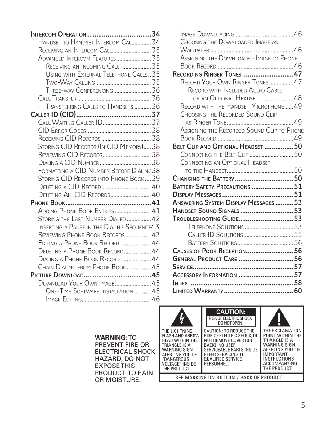 GE 28041xx3, 8011, 28041xx4, 28041xx2, 28041xx1, 00008005 manual Handset Sound Signals Troubleshooting Guide 