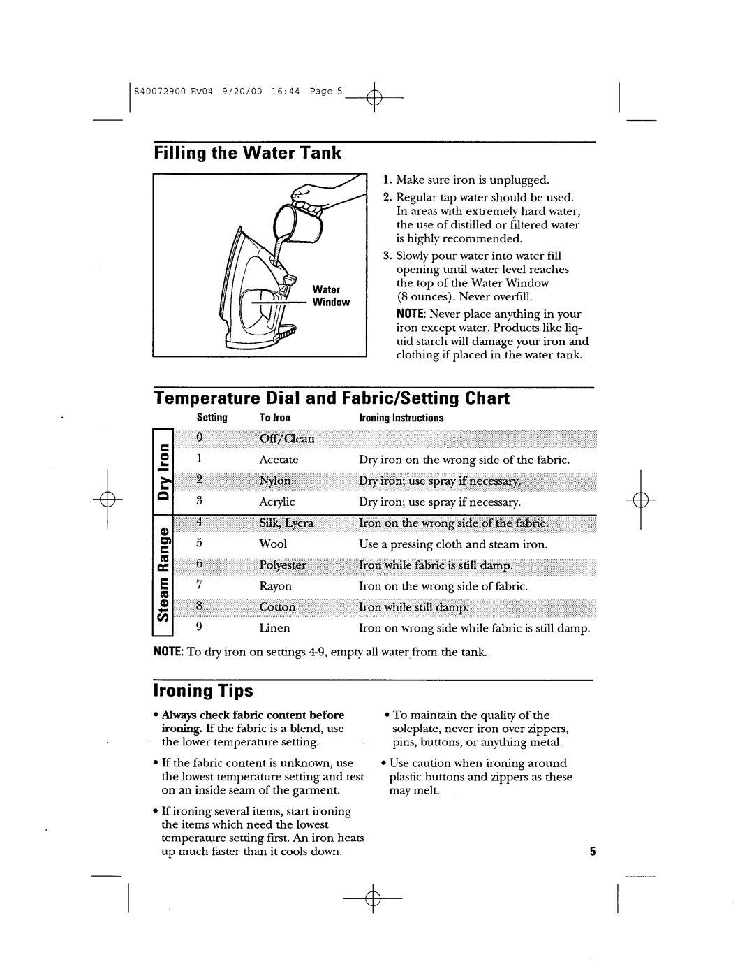 GE 840072900 manual 