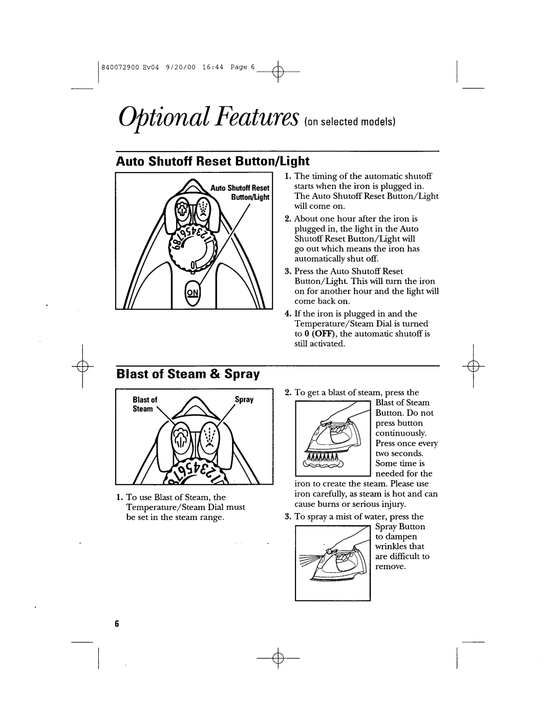 GE 840072900 manual 