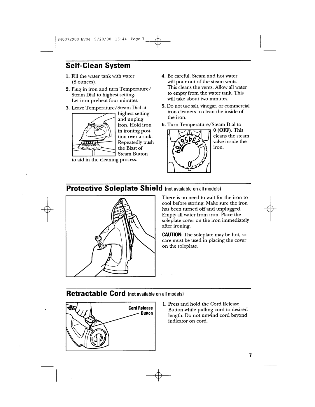 GE 840072900 manual 