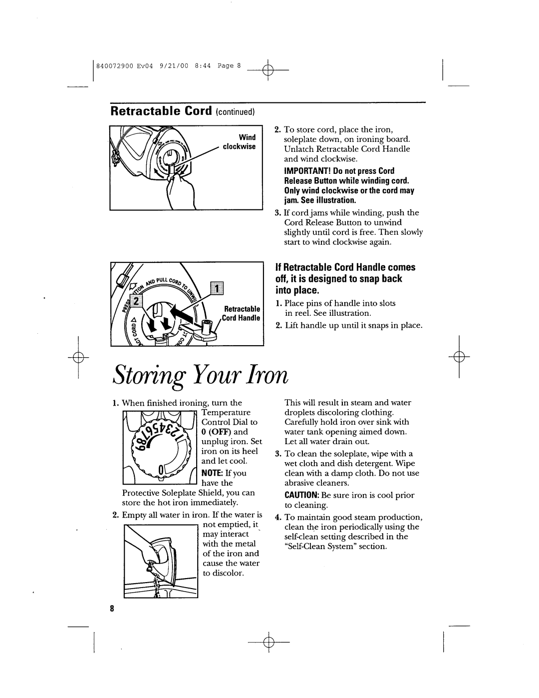 GE 840072900 manual 