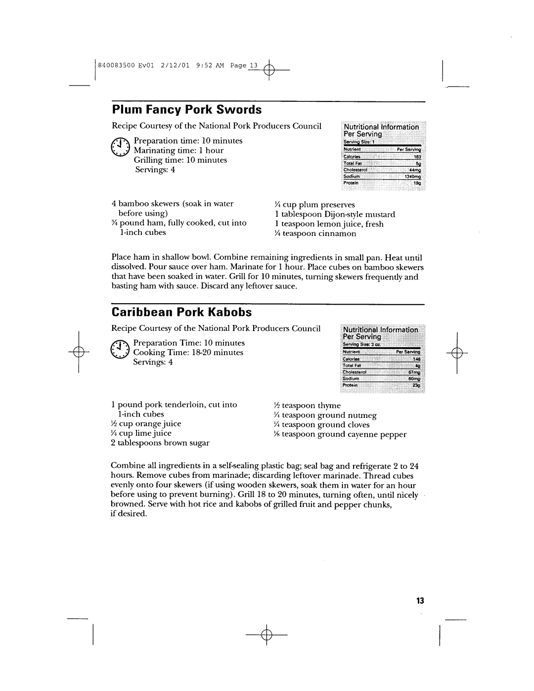 GE 106811, 840083500 manual 