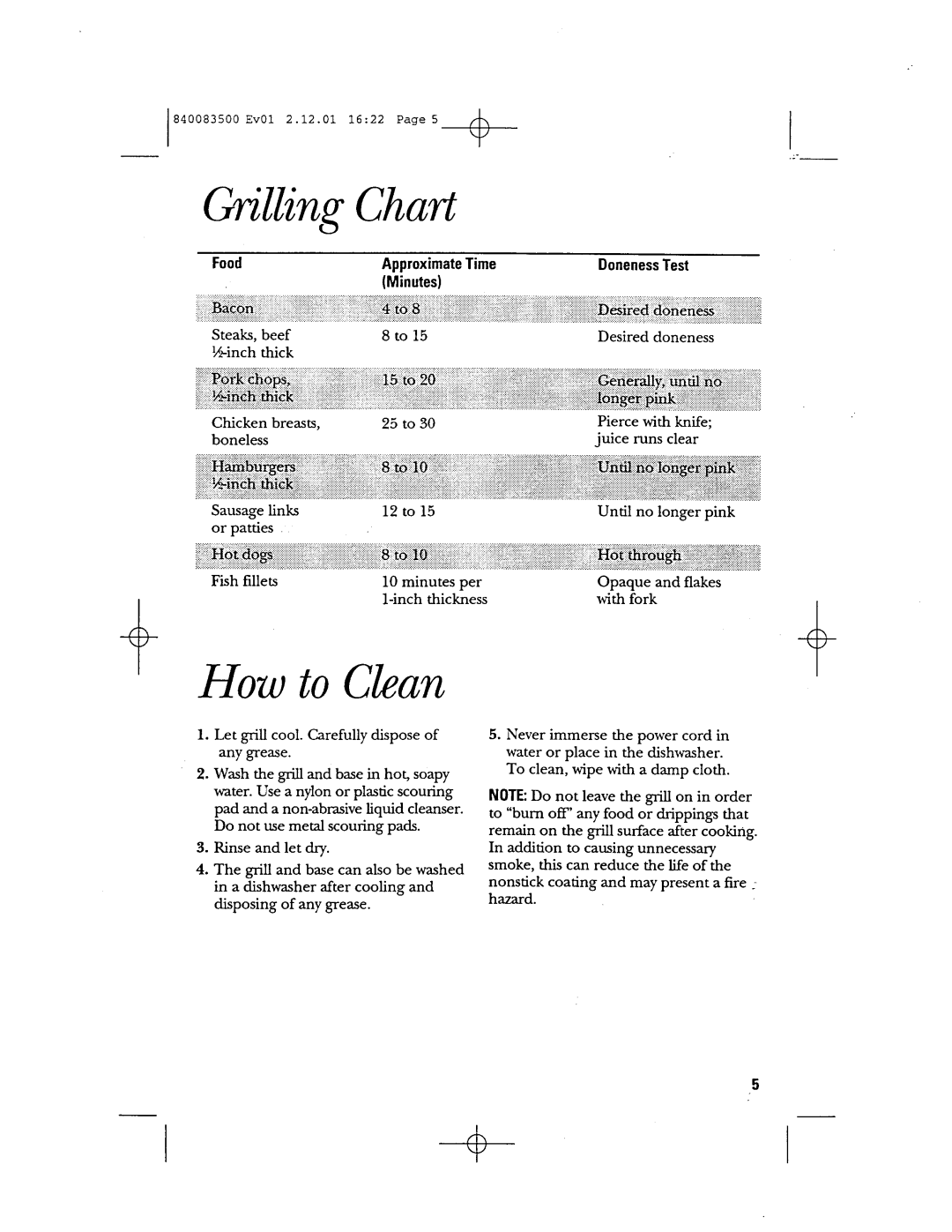 GE 106811, 840083500 manual 