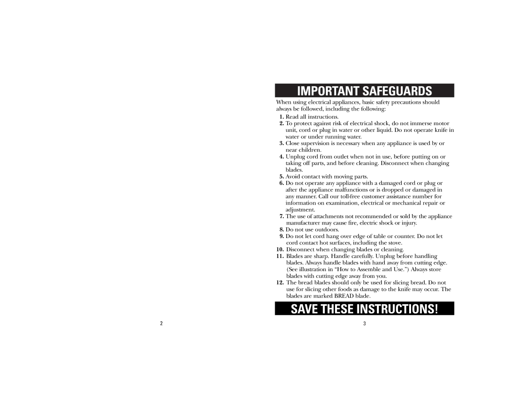 GE 840084200, 106788 manual Important Safeguards 