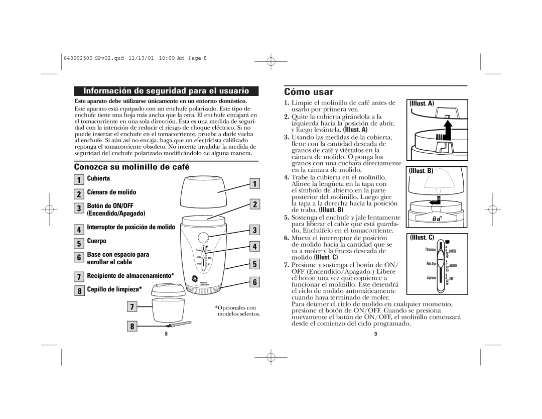 GE 840092500, 169028 manual Cómo usar, Información de seguridad para el usuario 