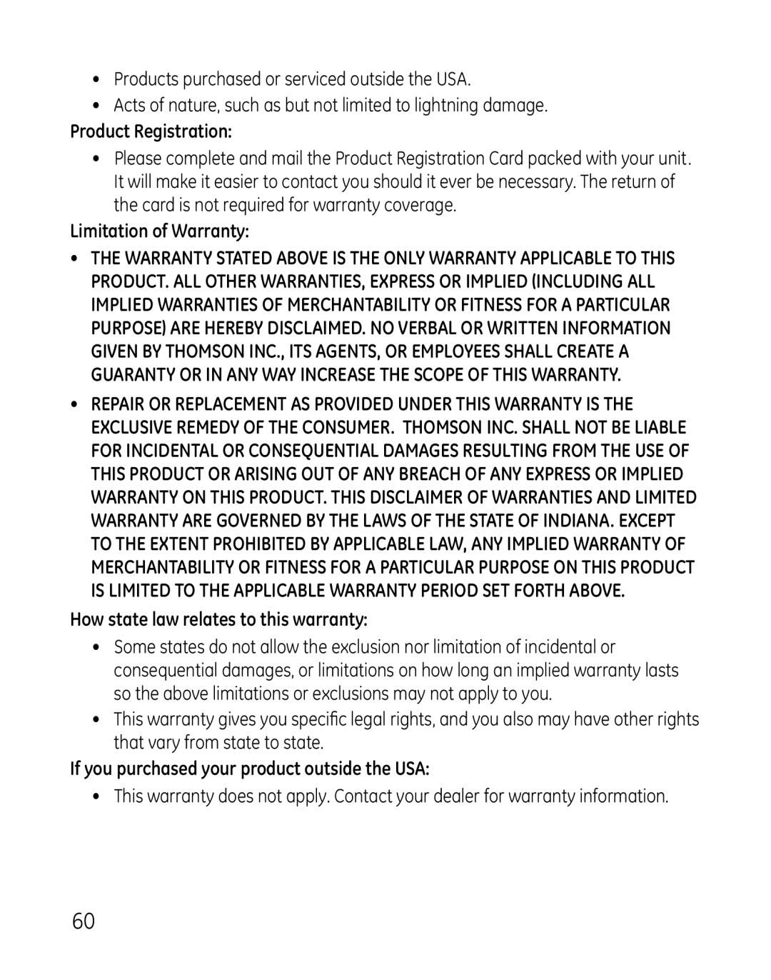 GE 28821xx2, 881, 28821xx4, 28821xx3 Product Registration, Limitation of Warranty, How state law relates to this warranty 