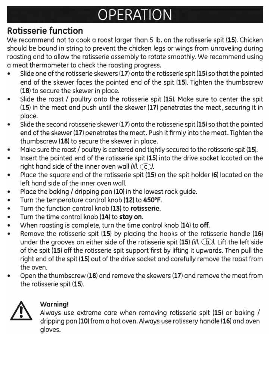 GE 169220 17, 898691 53 manual 