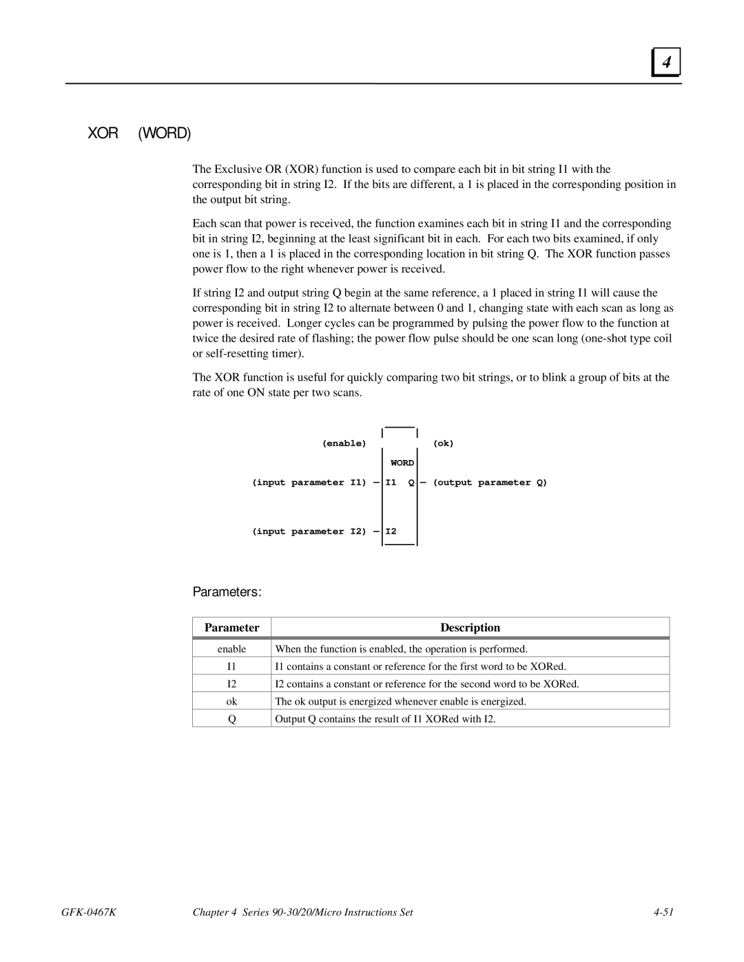 GE 90-30/20/Micro manual XOR Word 