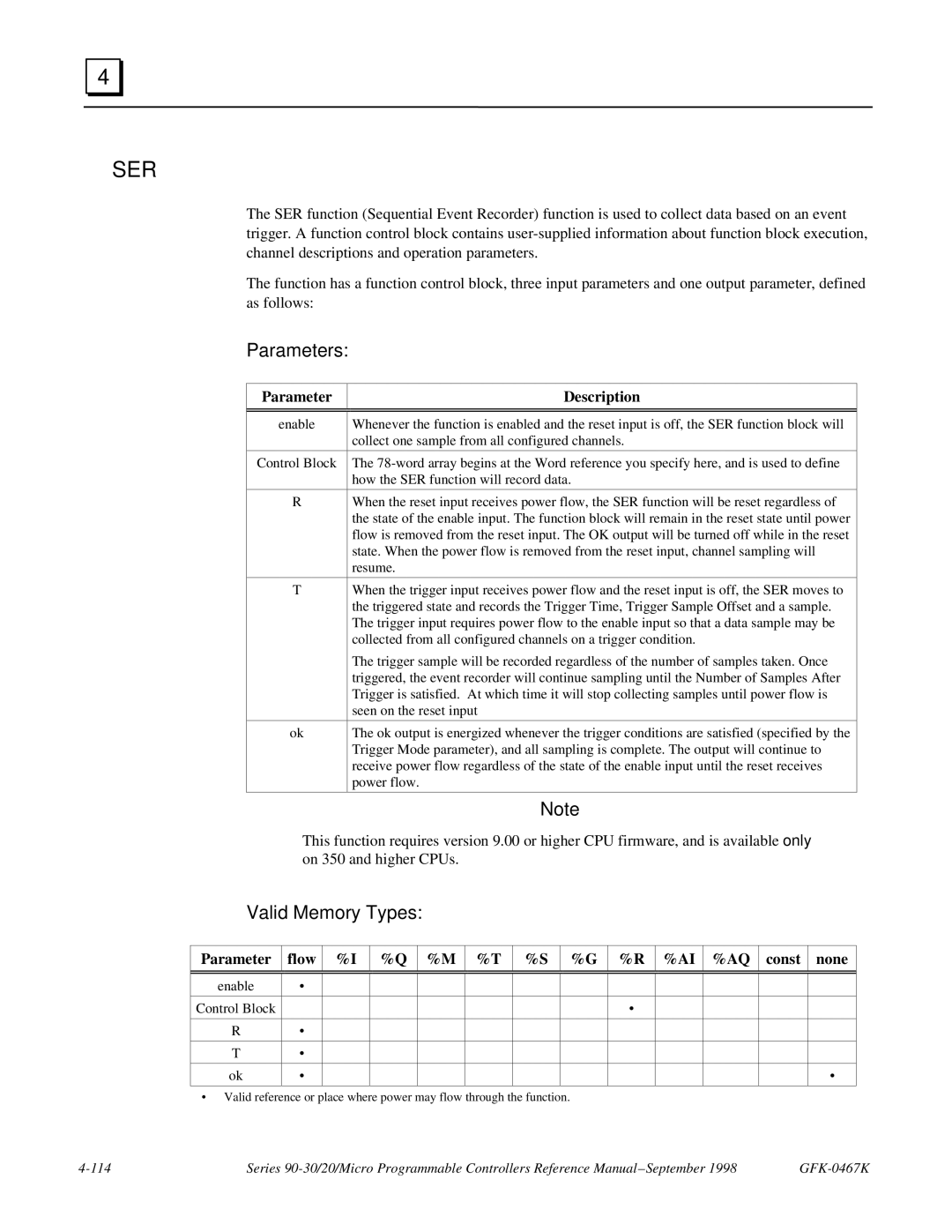 GE 90-30/20/Micro manual Ser, Enable Control Block 