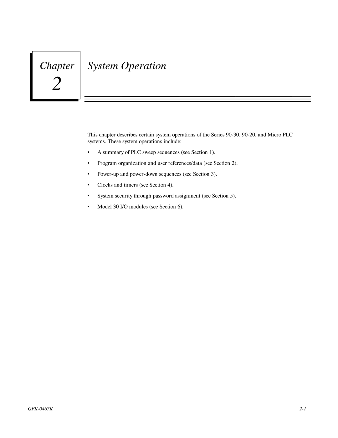 GE 90-30/20/Micro manual System Operation 