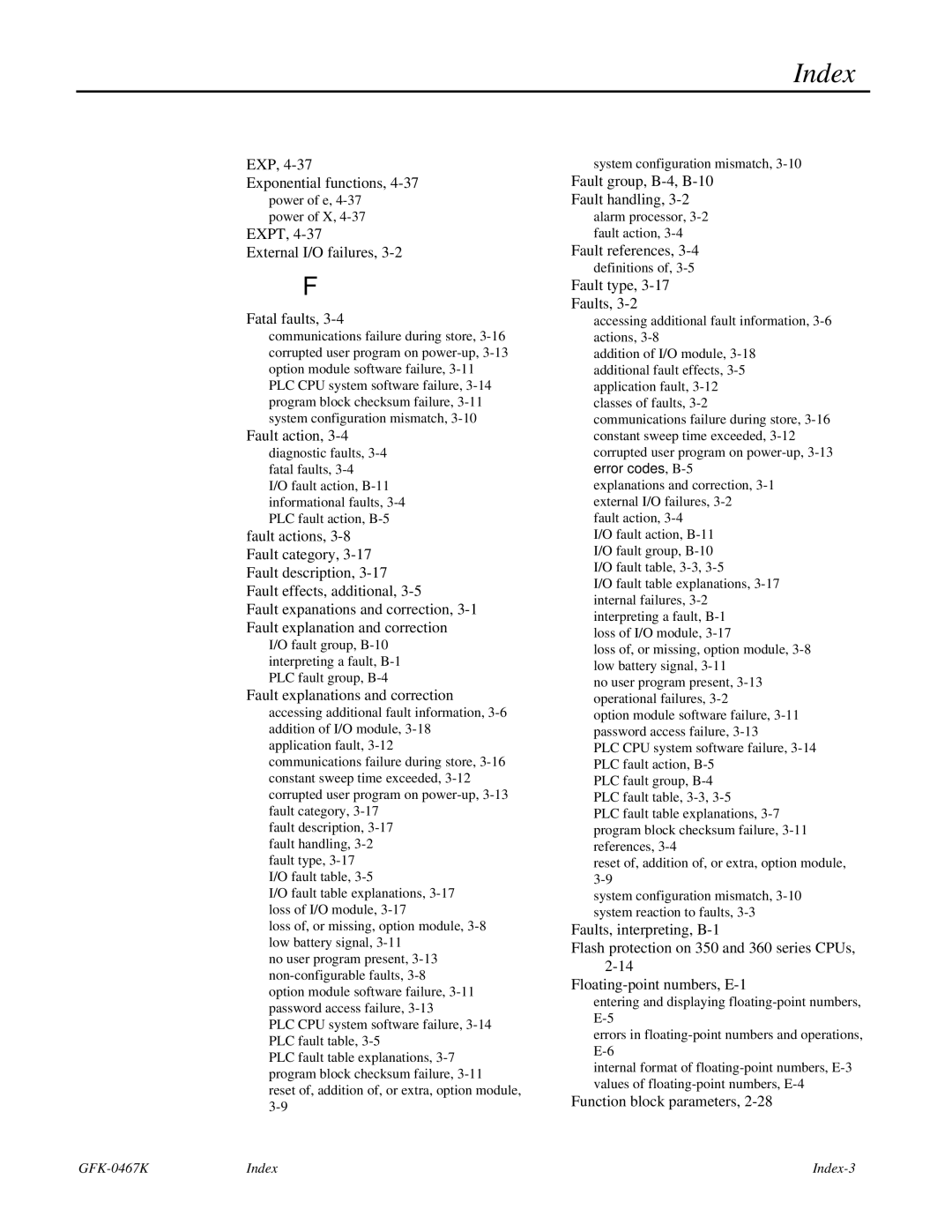 GE 90-30/20/Micro manual EXP Exponential functions 