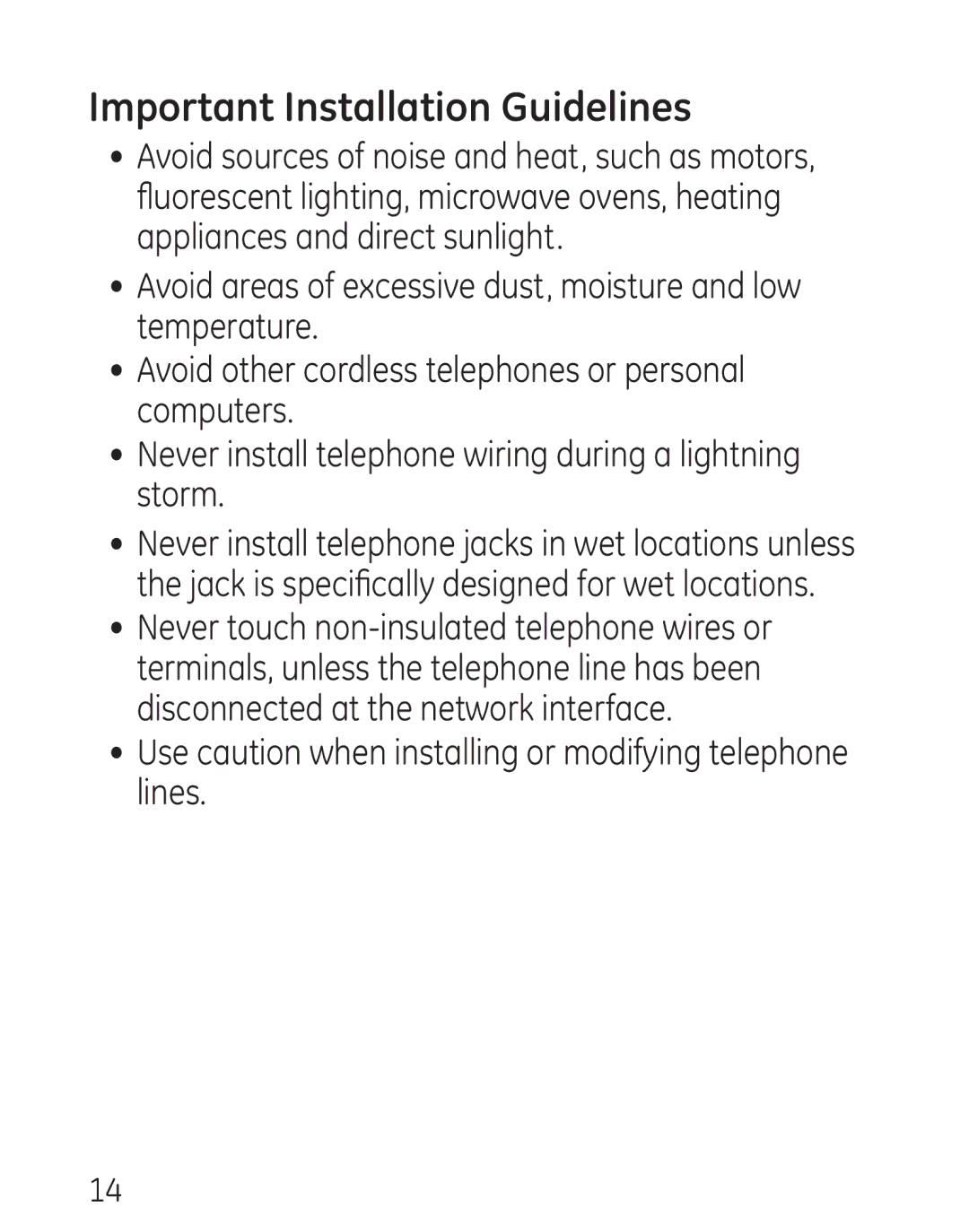 GE 00016, 7906 manual Important Installation Guidelines 