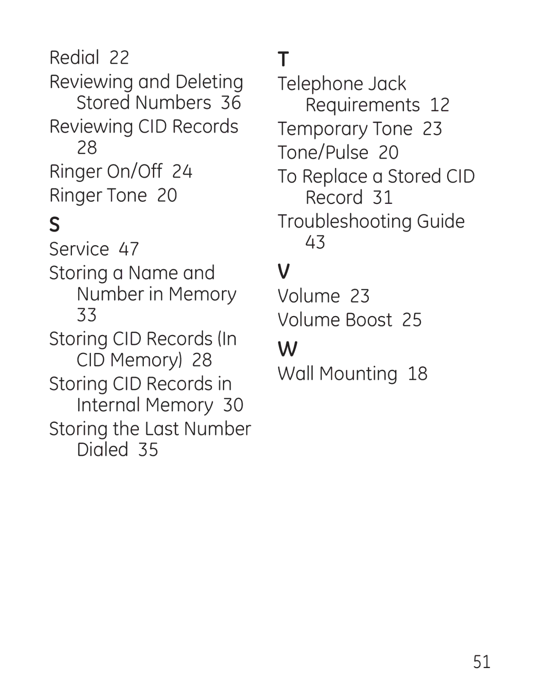 GE 7906, 00016 manual Storing CID Records in Internal Memory 