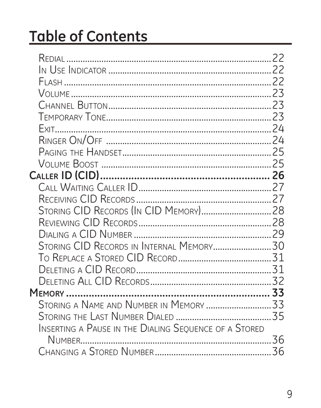 GE 7906, 00016 manual Storing CID Records in Internal Memory 